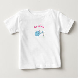 Camiseta Elefante Azul e Belas Flores Sejam Gentis