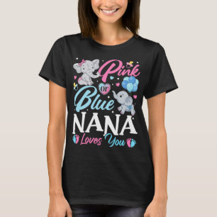 Camiseta Elefante Azul Rosa Nana Adora Sua Revelação De Gra