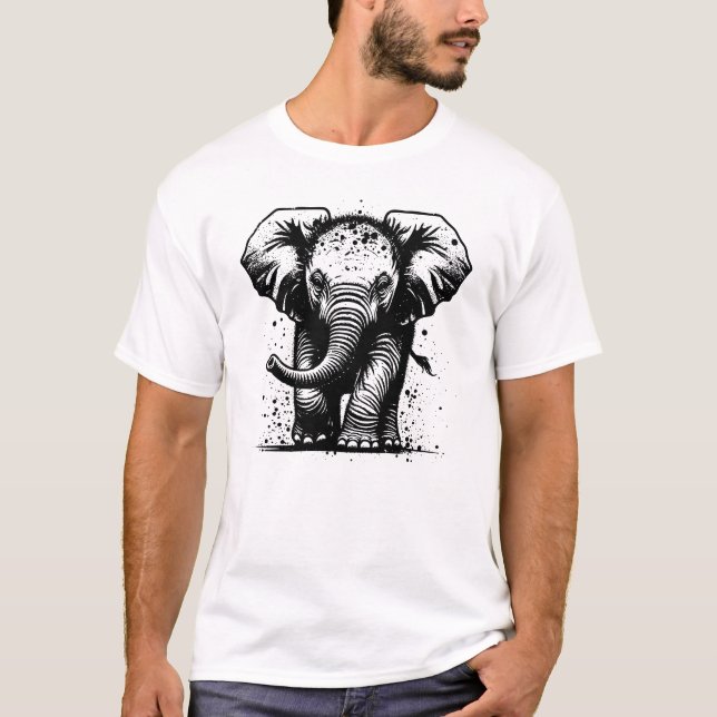 Camiseta Elefante Bebê (Frente)