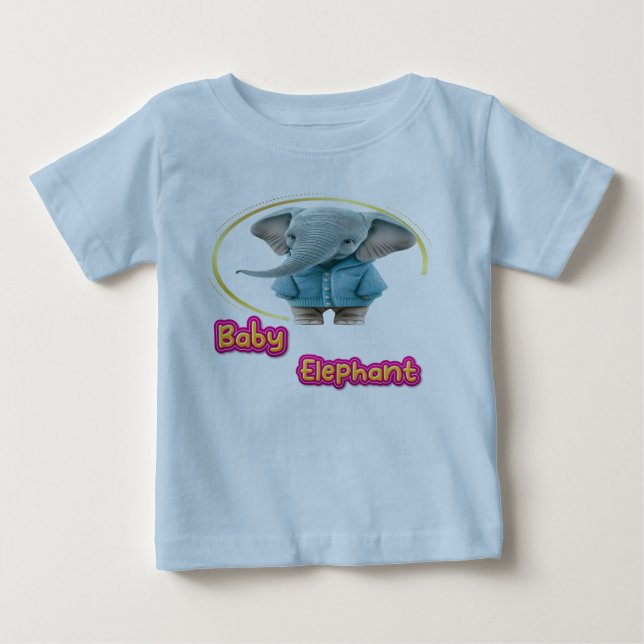 Camiseta Elefante Bebê (Frente)
