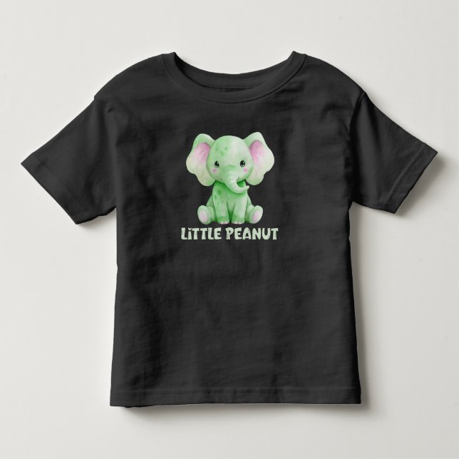 Camiseta Elefante Bebê Amendoim Pequeno (Frente)