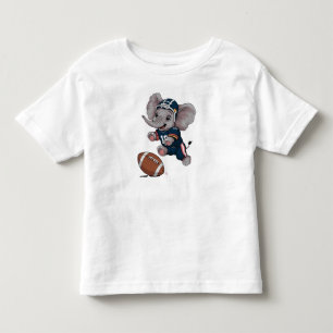 Camiseta Elefante Bebê Jogando Futebol
