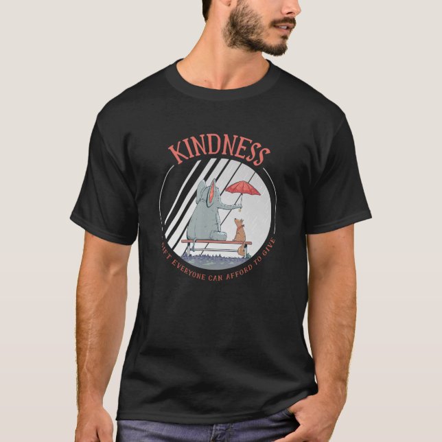 Camiseta Elefante Bonito E Bonito Cão É Um (Frente)
