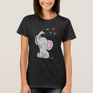 Camiseta Elefante Bonito Meninas Crianças Elefante Bebê