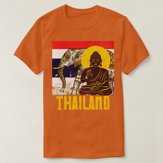 Camiseta Elefante Buda Tailândia (Frente do Design)