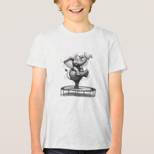 Camiseta Elefante Caprichoso no Trampolim – Fofo e Divertid