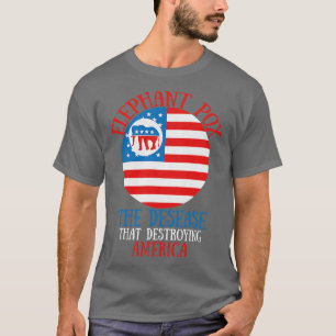 Camiseta Elefante cateia a doença que destrói a América 2
