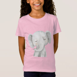 Camiseta Elefante Cinza Fofo