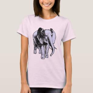 Camiseta Elefante cinzento grande