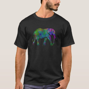 Camiseta Elefante colorido