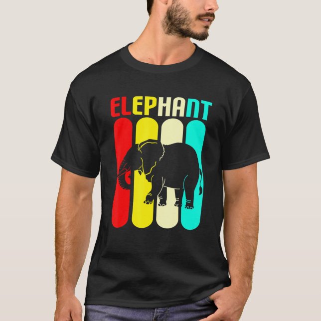 Camiseta Elefante Colorido (Frente)
