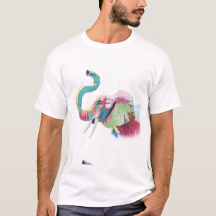 Camiseta Elefante Colorido de Trendência legal
