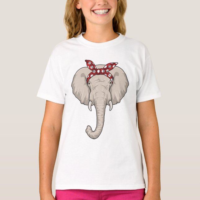 Camiseta Elefante com Bandana (Frente)