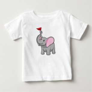 Camiseta Elefante com Bandeira