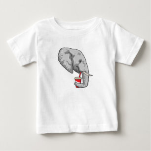 Camiseta Elefante com Bebida
