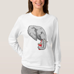Camiseta Elefante com Bebida