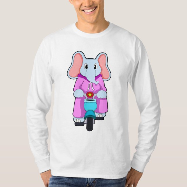 Camiseta Elefante com Bicicleta (Frente)