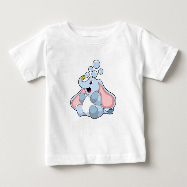 Camiseta Elefante com bolhas de água (Frente)