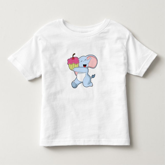 Camiseta Elefante com Bolo (Frente)