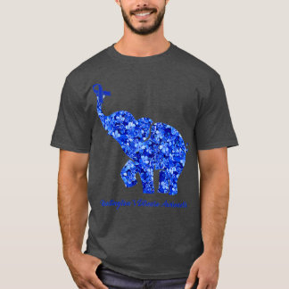 Camiseta Elefante Com Caçadores De Flor Sensibiliza