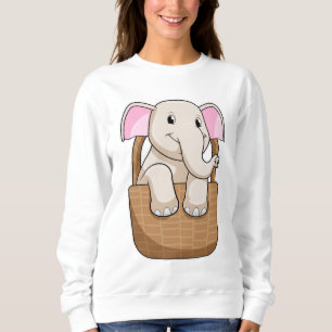 Camiseta Elefante com cesta