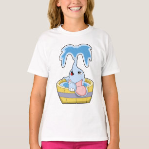Camiseta Elefante com cheio de Banheira de Água