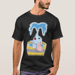 Camiseta Elefante com cheio de Banheira de Água