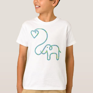 Camiseta ELEFANTE com coração
