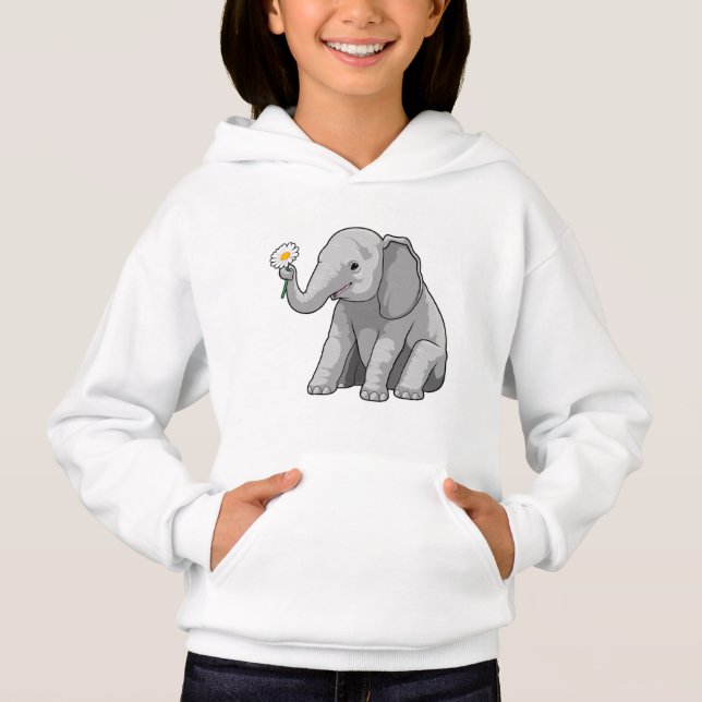 Camiseta Elefante com Flor (Frente)
