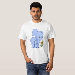 Camiseta Elefante com flor
