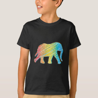 Camiseta Elefante com Linhas