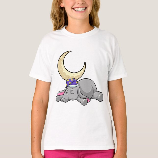 Camiseta Elefante com Lua (Frente)