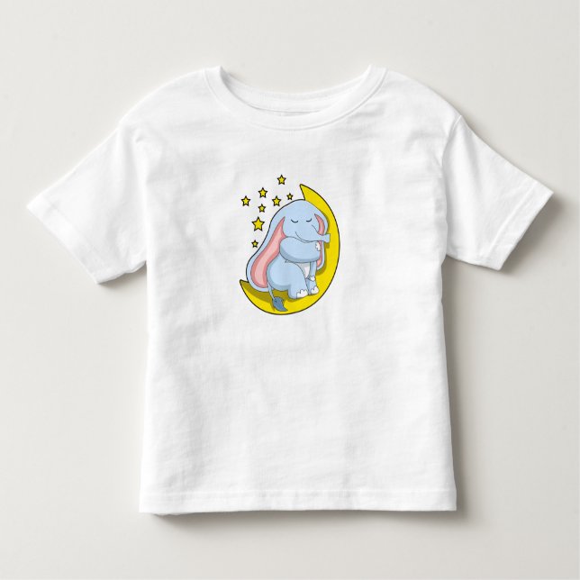 Camiseta Elefante com Lua e Estrelas (Frente)
