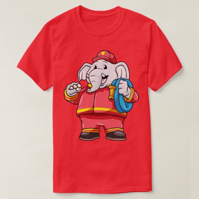 Camiseta Elefante com mangueira 1 (Frente do Design)