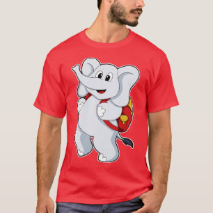 Camiseta Elefante com mochila