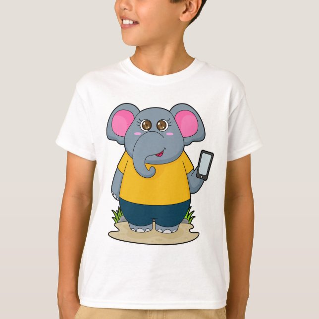 Camiseta Elefante com móvel (Frente)