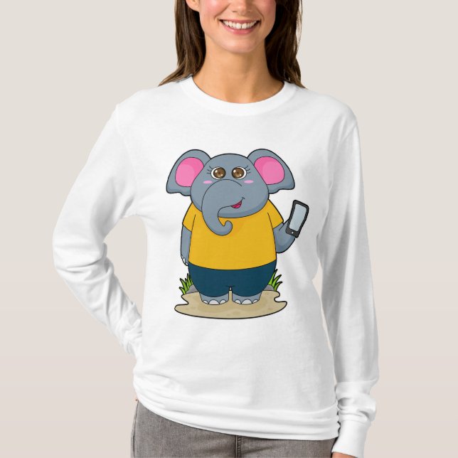Camiseta Elefante com móvel (Frente)