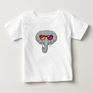 Camiseta Elefante com óculos de sol