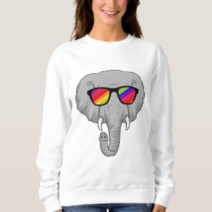 Camiseta Elefante com óculos de sol