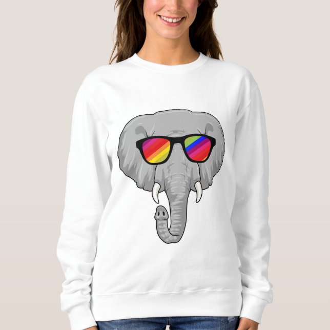 Camiseta Elefante com óculos de sol (Frente)