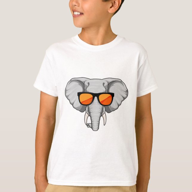 Camiseta Elefante com óculos de sol (Frente)