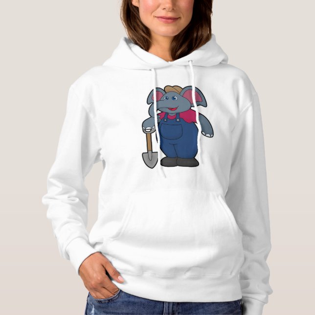 Camiseta Elefante com pá (Frente)