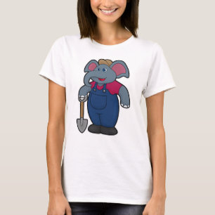 Camiseta Elefante com pá
