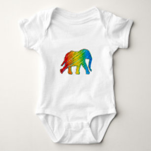 Camiseta Elefante com Pixels