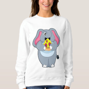 Camiseta Elefante com Pizza
