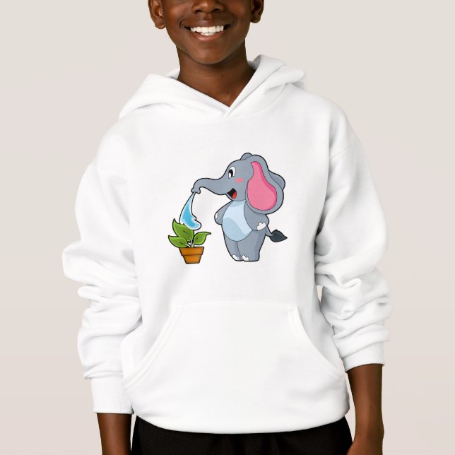 Camiseta Elefante com Planta (Frente)