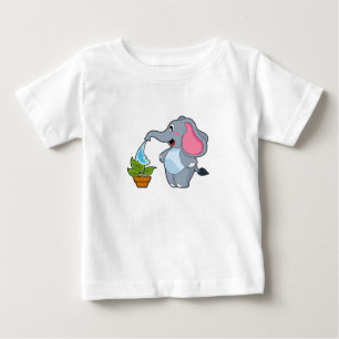Camiseta Elefante com Planta