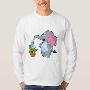 Camiseta Elefante com Planta