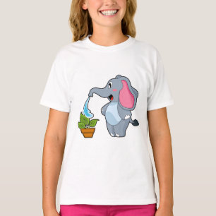 Camiseta Elefante com Planta