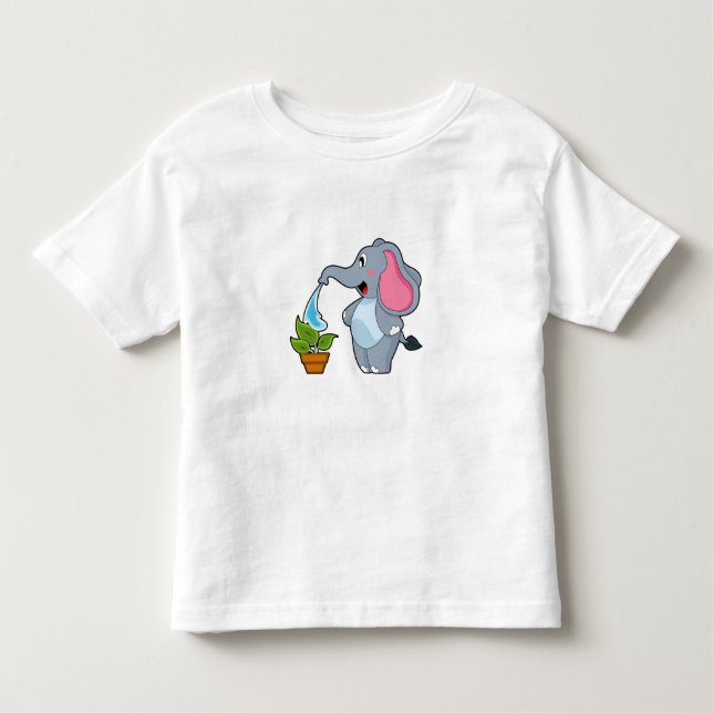 Camiseta Elefante com Planta (Frente)